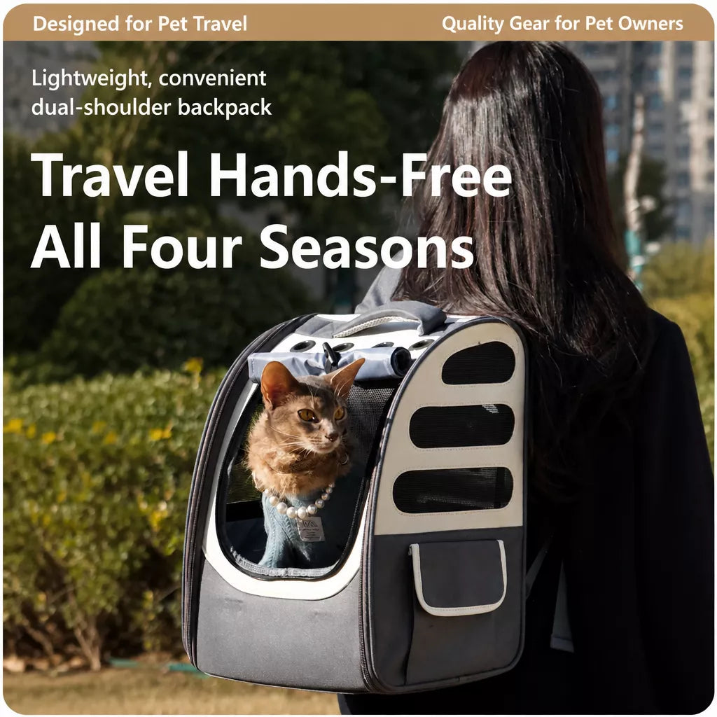 Large Pet Carrier Backpack for Cats and Dogs