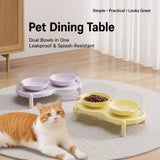 Elevated Ceramic Pet Bowl Stand for Cats and Dogs