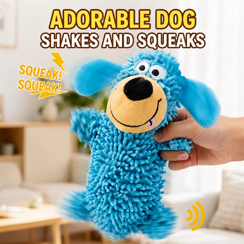 Squeaky Mop Dog Toy for Small and Medium Dogs