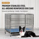 Stainless Steel Dog Crate with Tray