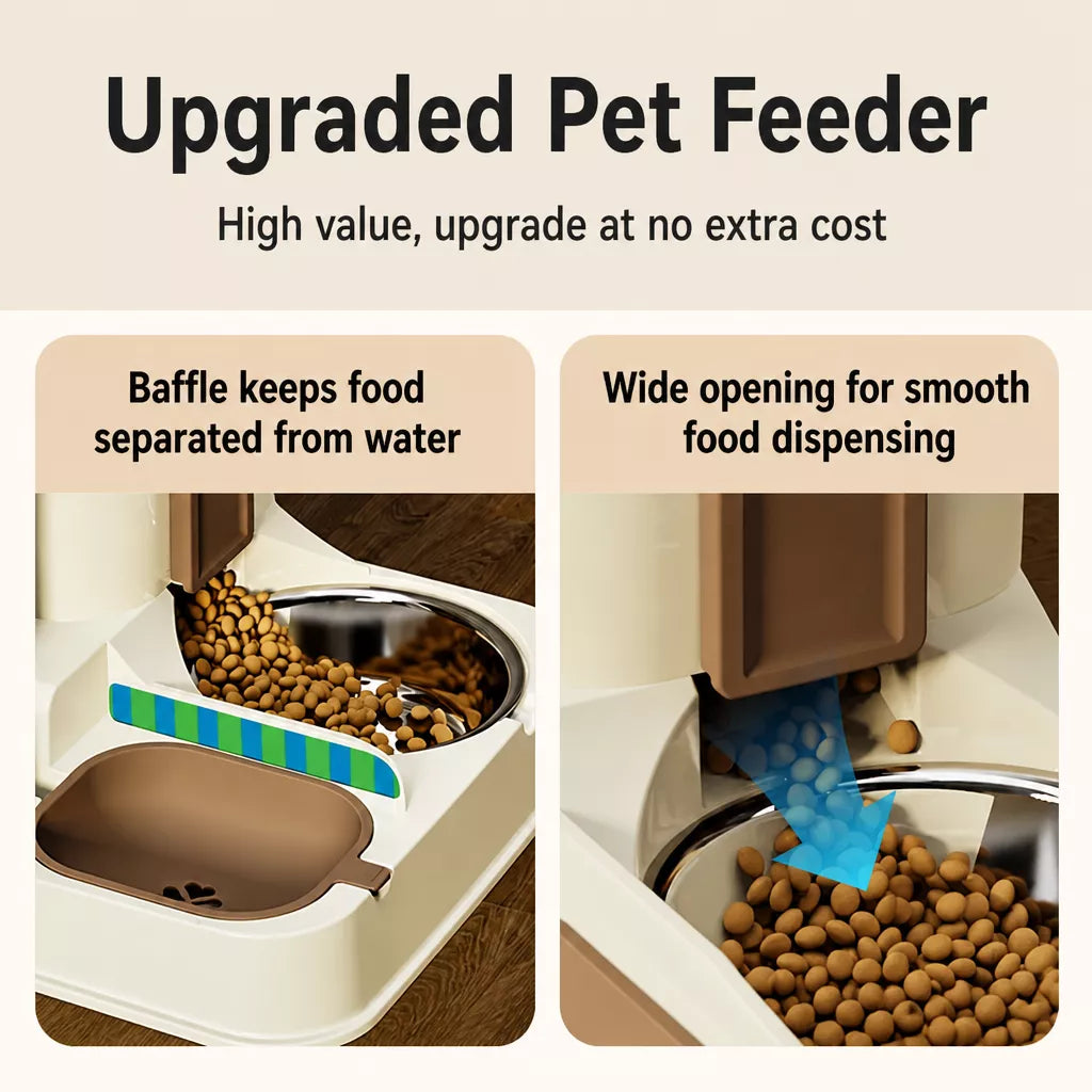 Pet Food and Water Bowl for Cats and Dogs