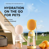 Portable Dog Water Bottle with Built-In Drinking Cup for Walks