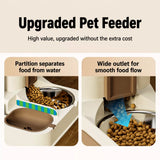 Two-Bowl Pet Feeding Set for Cats and Dogs