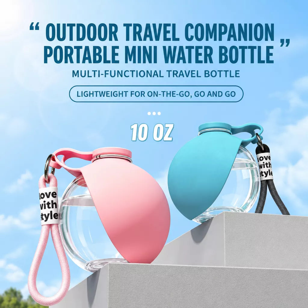 Portable Foldable Dog Water Bottle for Walks and Travel