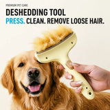 Pet Undercoat Rake and Dematting Comb for Dogs and Cats