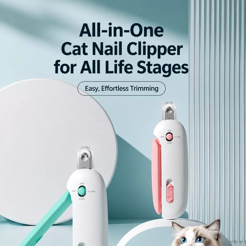Adjustable-Opening Cat Nail Clipper