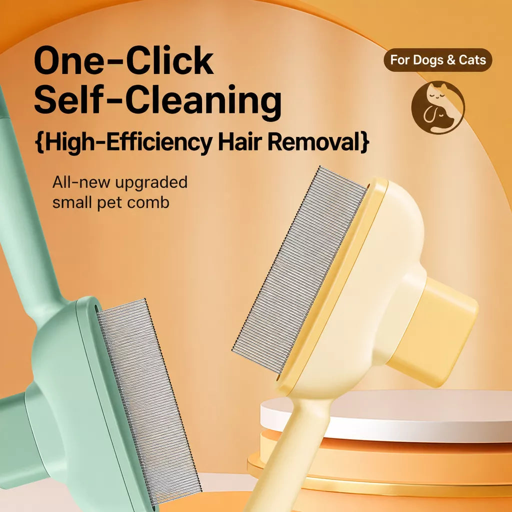 Self-Cleaning Detangling Brush for Cats and Dogs