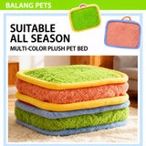 Colorful Plush Pet Bed for Dogs and Cats