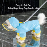 Hooded Reflective Dog Raincoat