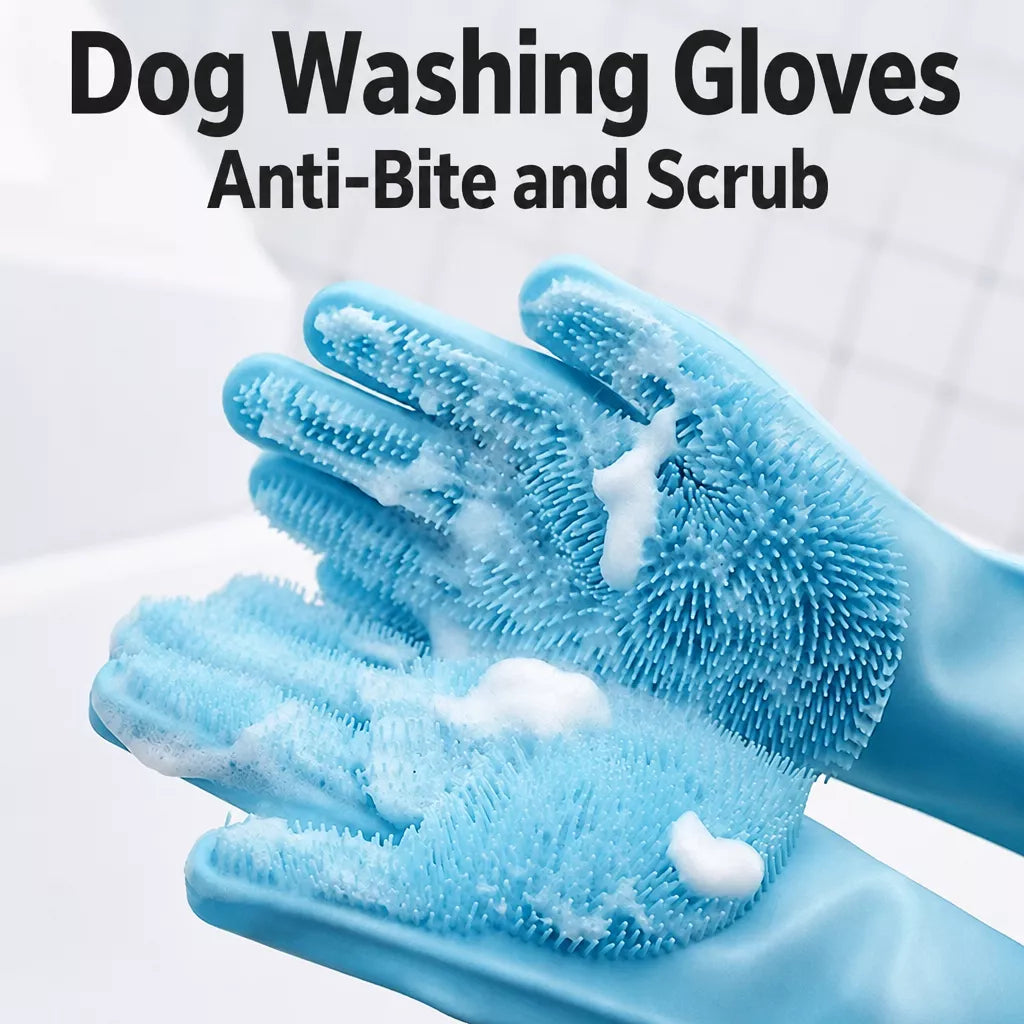 Pet Bathing Grooming Glove for Dogs and Cats