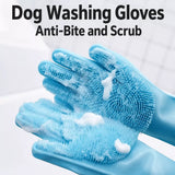 Pet Bathing Grooming Glove for Dogs and Cats