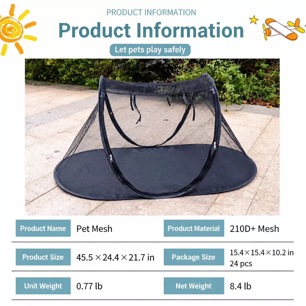Portable Foldable Pet Tent for Dogs and Cats