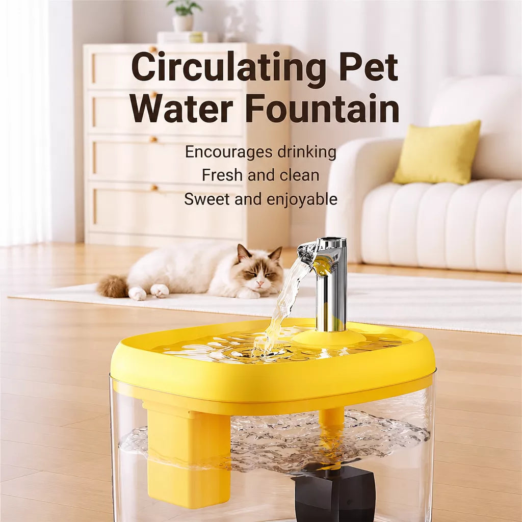 1.5L Automatic Pet Water Fountain with Filter for Cats & Dogs
