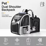 Large Breathable Pet Carrier Backpack for Dogs and Cats