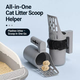 Cat Litter Scoop with Built-In Waste Bag Holder