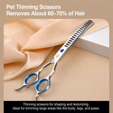 Pet Grooming Shears Set with Storage Case