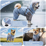 Four-Legged Waterproof Dog Raincoat