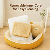 Semi-Enclosed Cat & Dog Bed with Removable, Washable Design