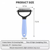 Dog & Cat Grooming Comb for Loose Fur and Tangles