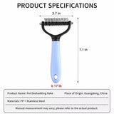 Dog & Cat Grooming Comb for Loose Hair and Tangles