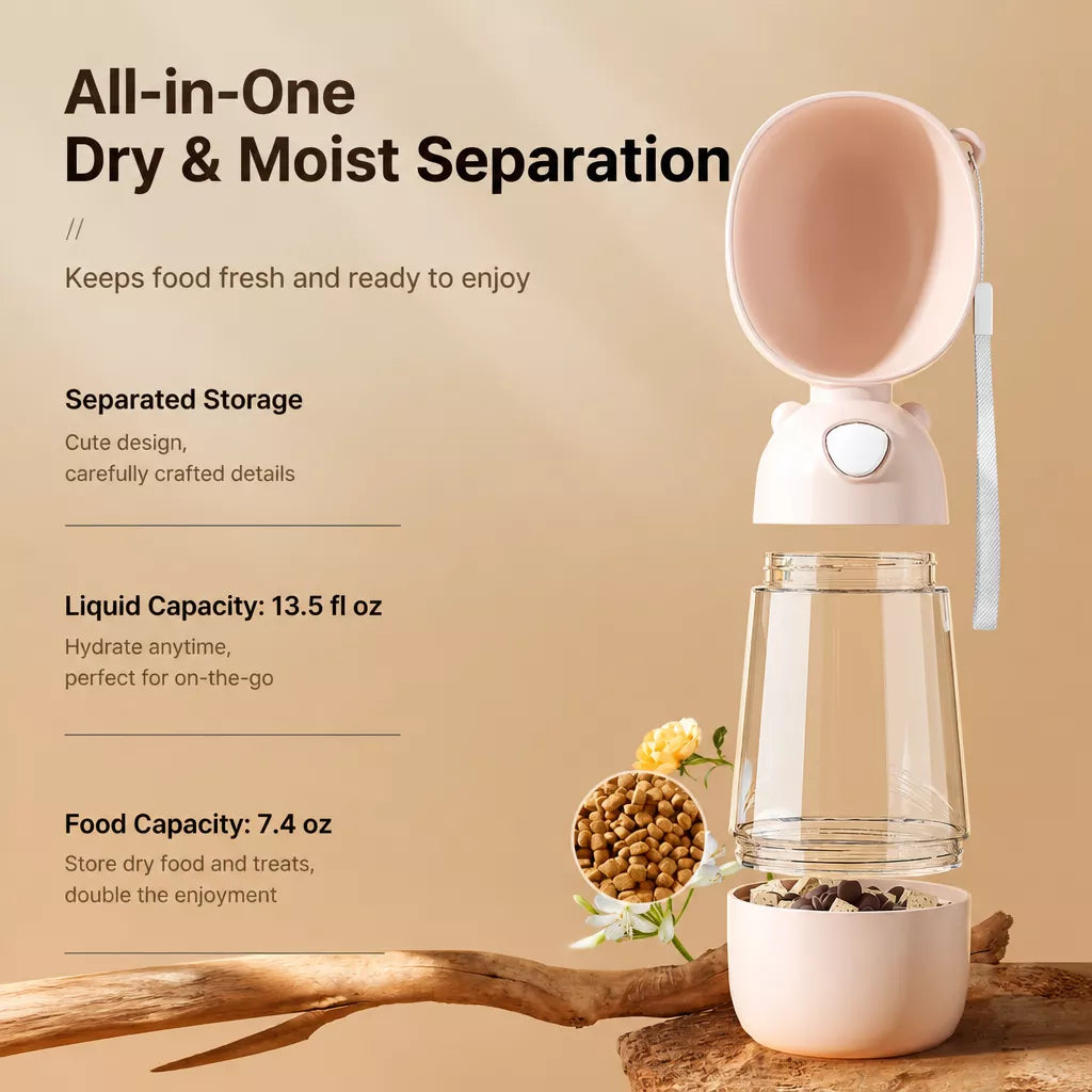 Portable Dog Water Bottle for Walks and Travel