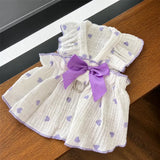 Lightweight Cotton Pet Dress for Small Dogs and Cats