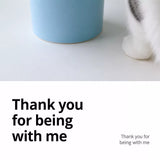 Wide-Opening Ceramic Pet Bowl for Cats and Dogs