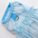 Silk Heart Cutout Ruffle Dress for Small Dogs & Cats