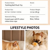 Unicorn Plush Squeaky Ball Toy for Small Dogs, 3.9-Inch
