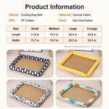 Year-Round Woven Pet Bed Mat for Dogs & Cats