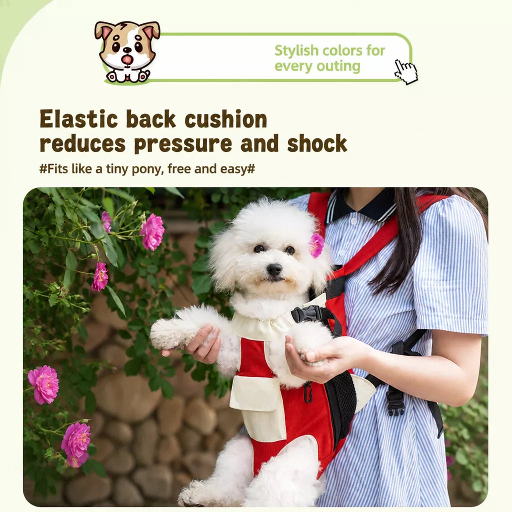 Nylon Pet Carrier Backpack for Dogs and Cats