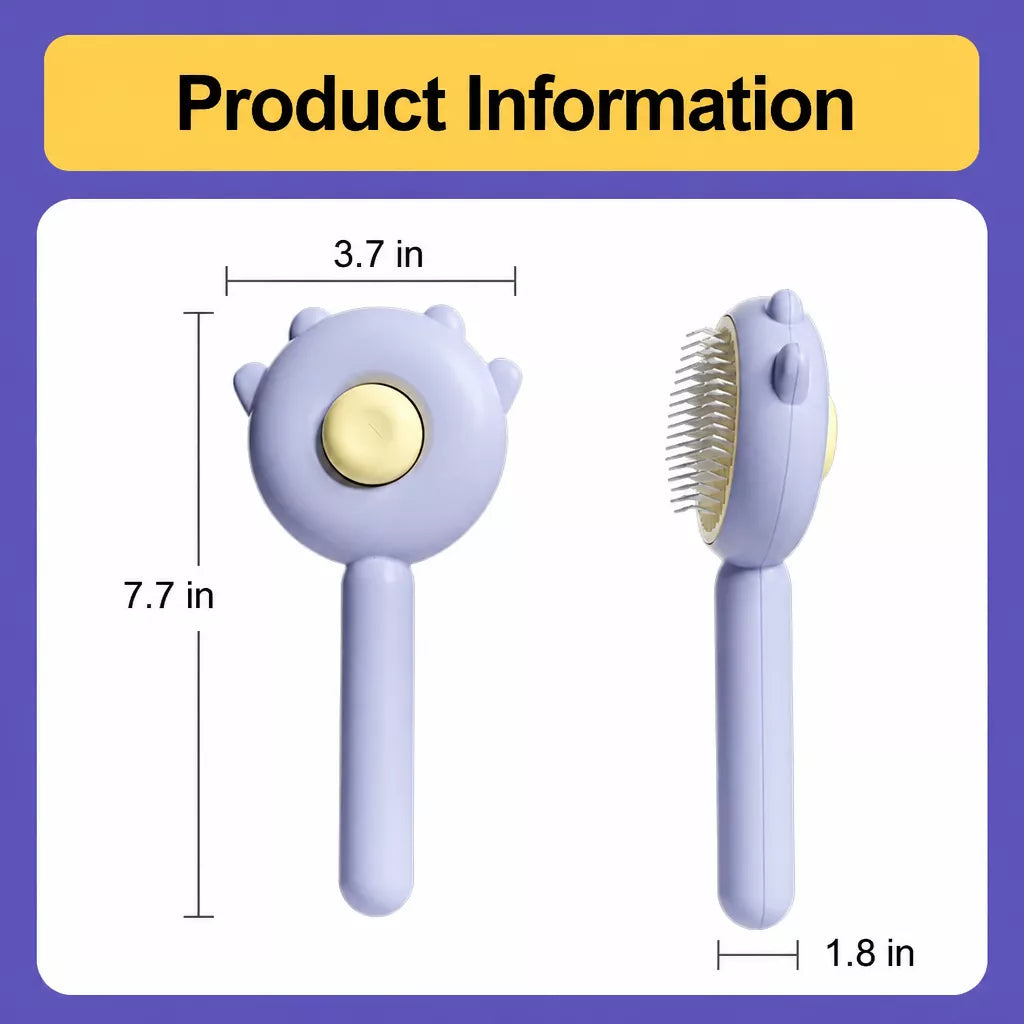 Cat & Dog Grooming Brush for Loose Fur