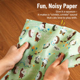 Foldable Oxford Cloth Cat Tunnel Toy with Crinkle Sound