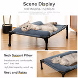 Elevated Pet Cot with Removable, Washable Cover
