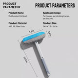 Long-Handle Pet Hair Removal Brush for Sofas and Bedding