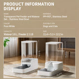 Elevated Dog & Cat Feeding Station with Water Dispenser