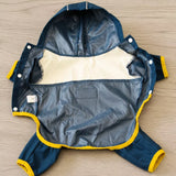 Four-Leg Polyester Dog Raincoat for Rainy-Day Walks