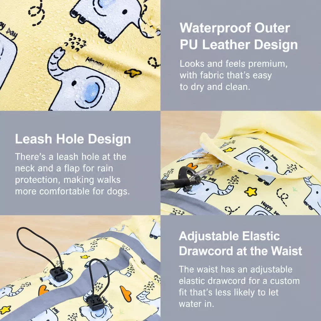 Full-Coverage Four-Leg Dog Raincoat