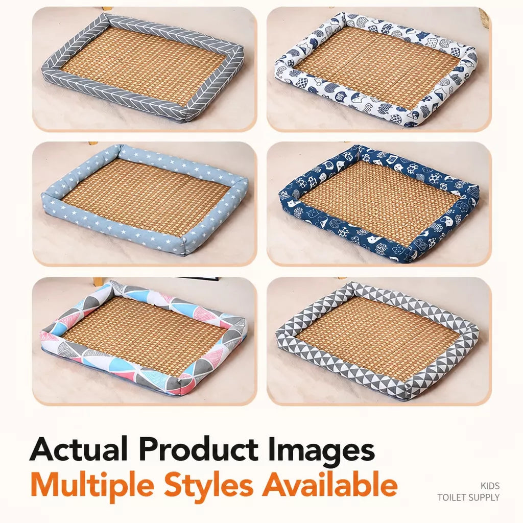 Year-Round Woven Pet Bed Mat for Dogs & Cats
