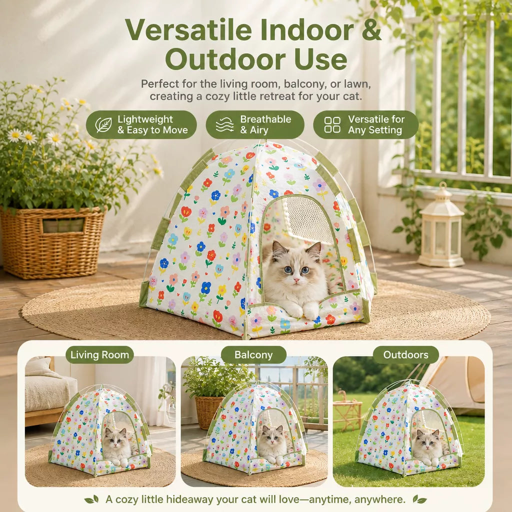 Indoor Cat & Dog Tent Bed
