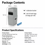 Covered Cat Litter Waste Bin