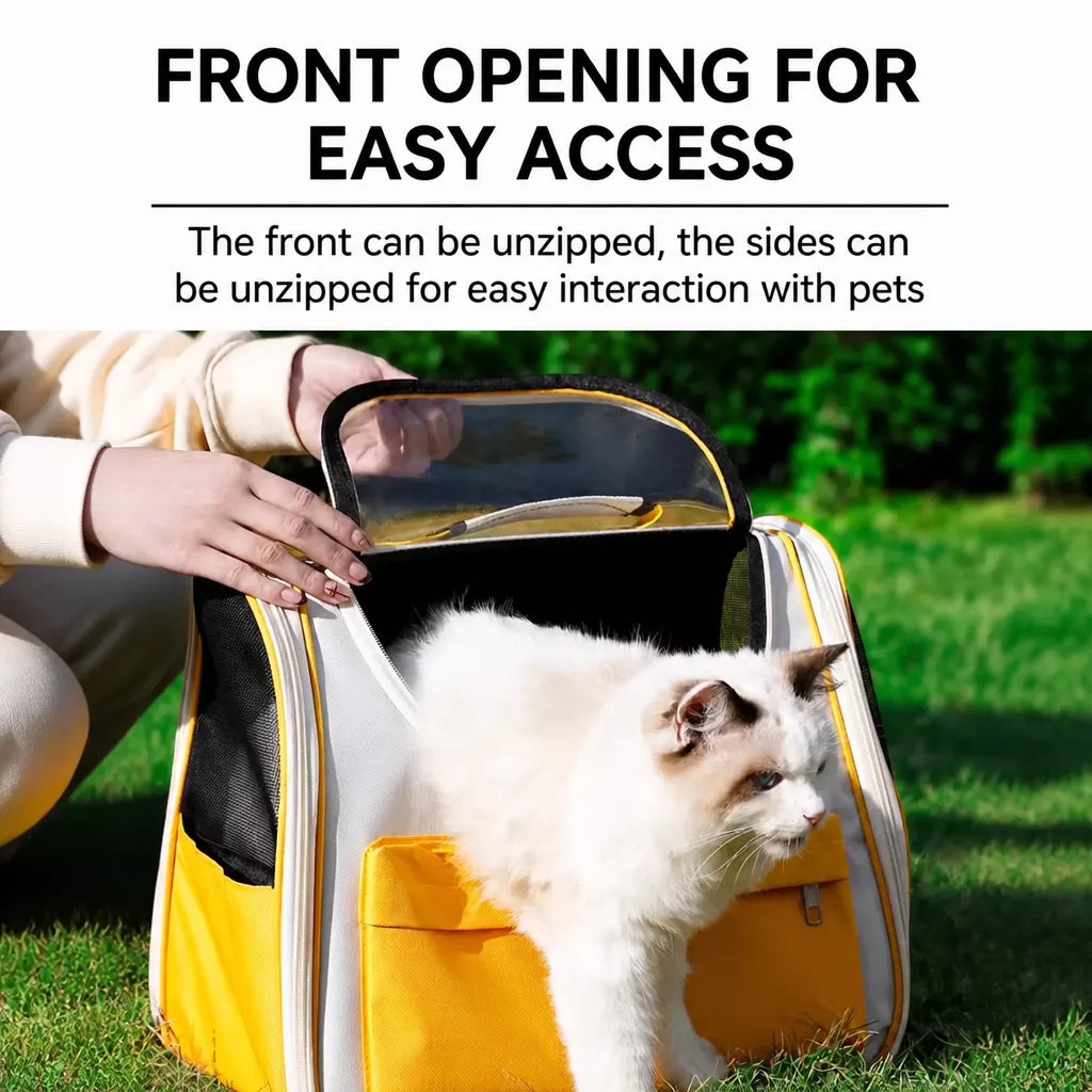 Large-Window Pet Carrier Backpack for Cats and Small Dogs
