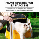 Large-Window Pet Carrier Backpack for Cats and Small Dogs