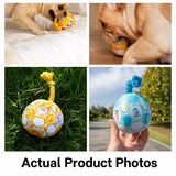 Unicorn Plush Squeaky Ball Toy for Small Dogs, 3.9-Inch