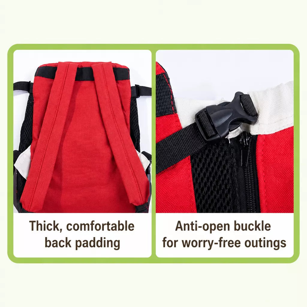 Nylon Pet Carrier Backpack for Dogs and Cats
