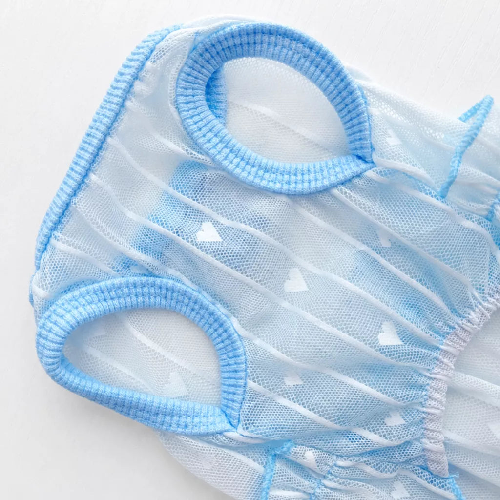 Silk Heart Cutout Ruffle Dress for Small Dogs & Cats