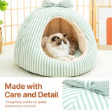 Covered Tent-Style Pet Bed for Cats and Puppies