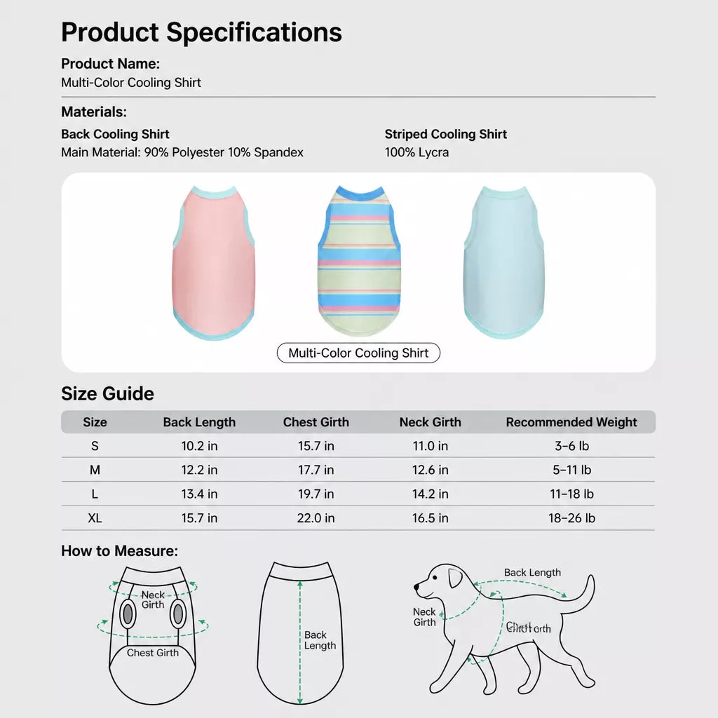 Lightweight Nylon Vest for Small and Medium Dogs