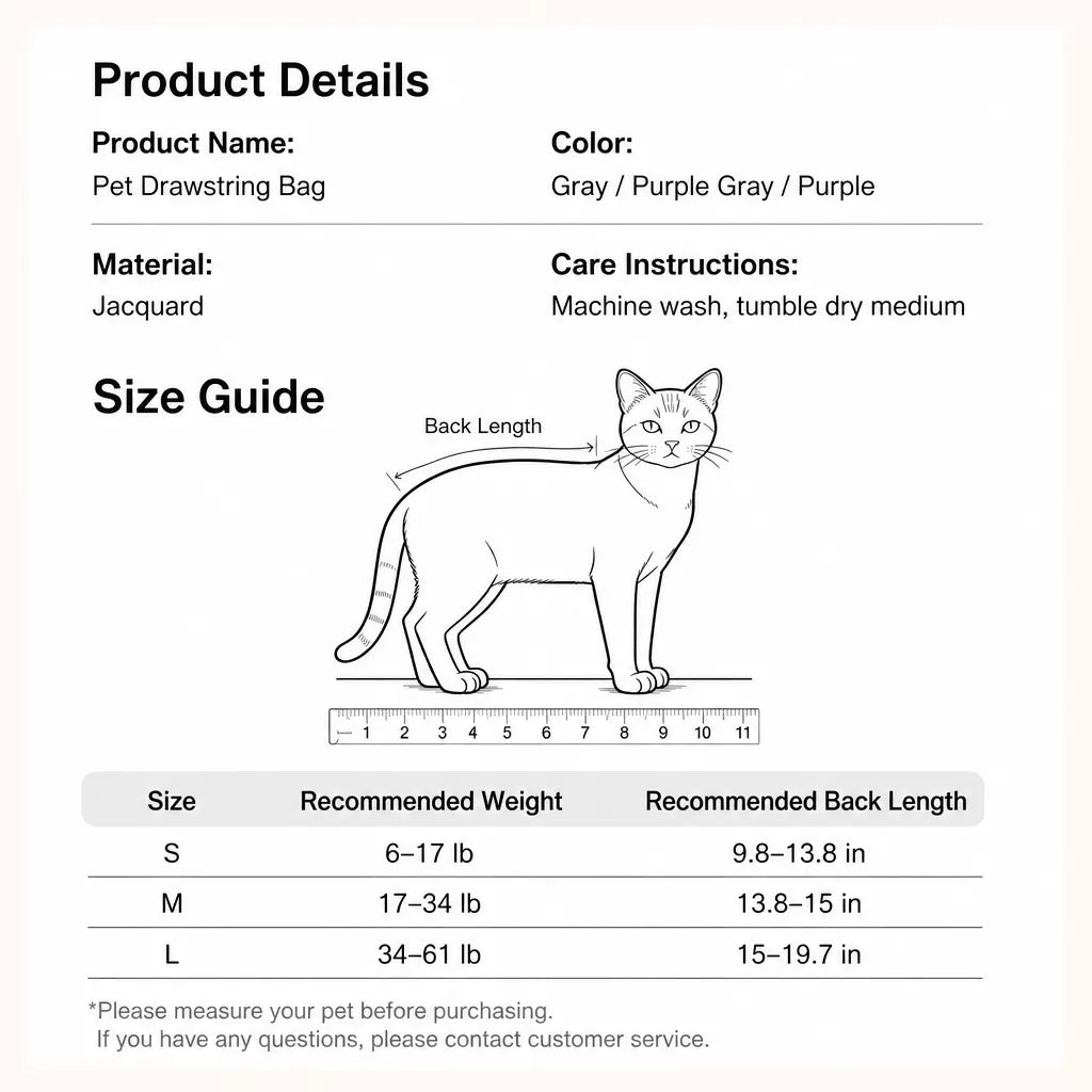 Pet Grooming Restraint Bag for Nail Trimming