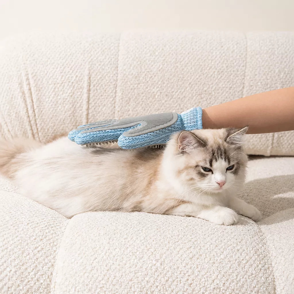 Double-Sided Pet Grooming Glove for Cats and Dogs
